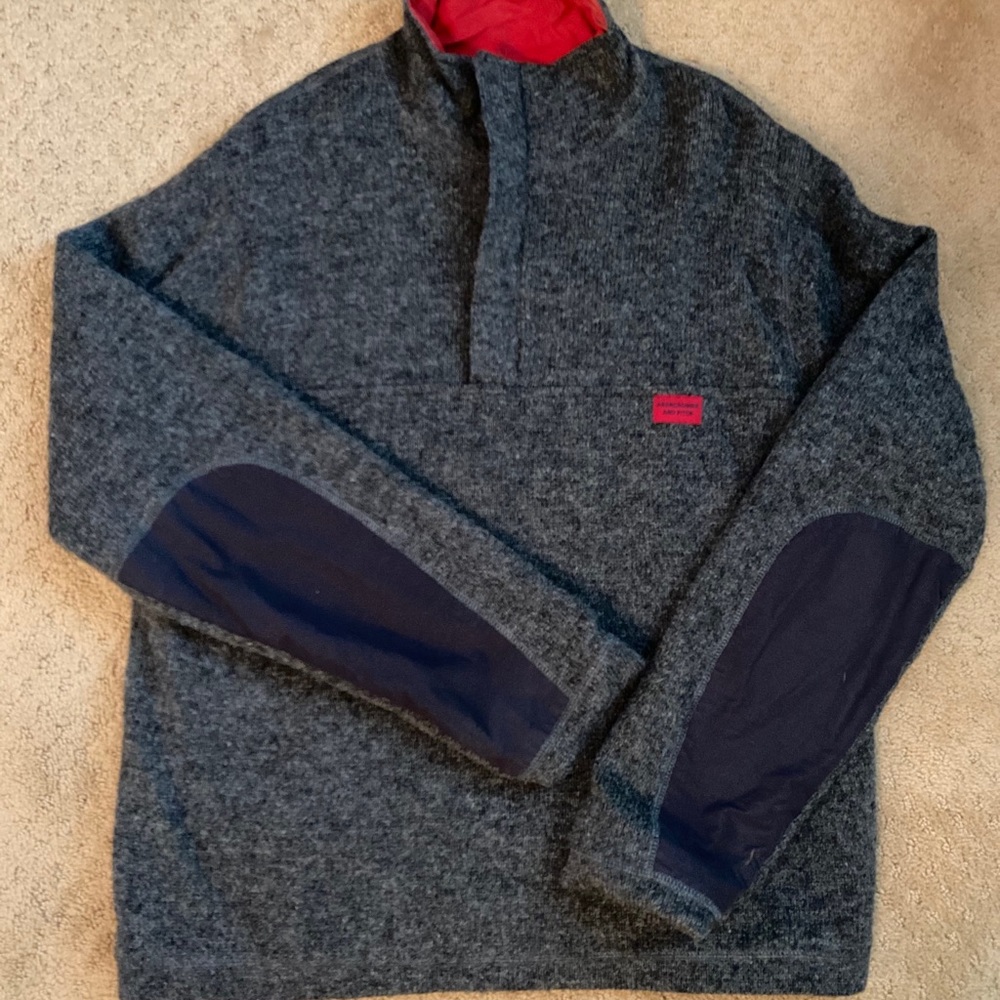 Abercrombie & Fitch Wool 1/4 Zip Pullover